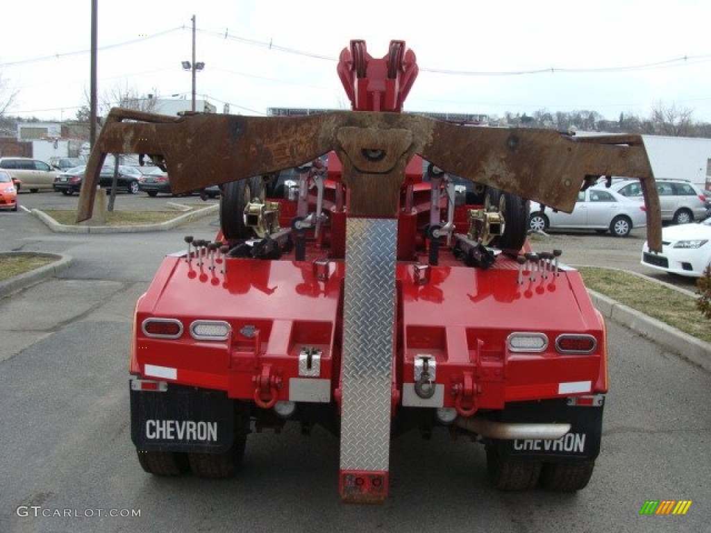 2009 F450 Super Duty XL Regular Cab Tow Truck - Red / Medium Stone photo #5