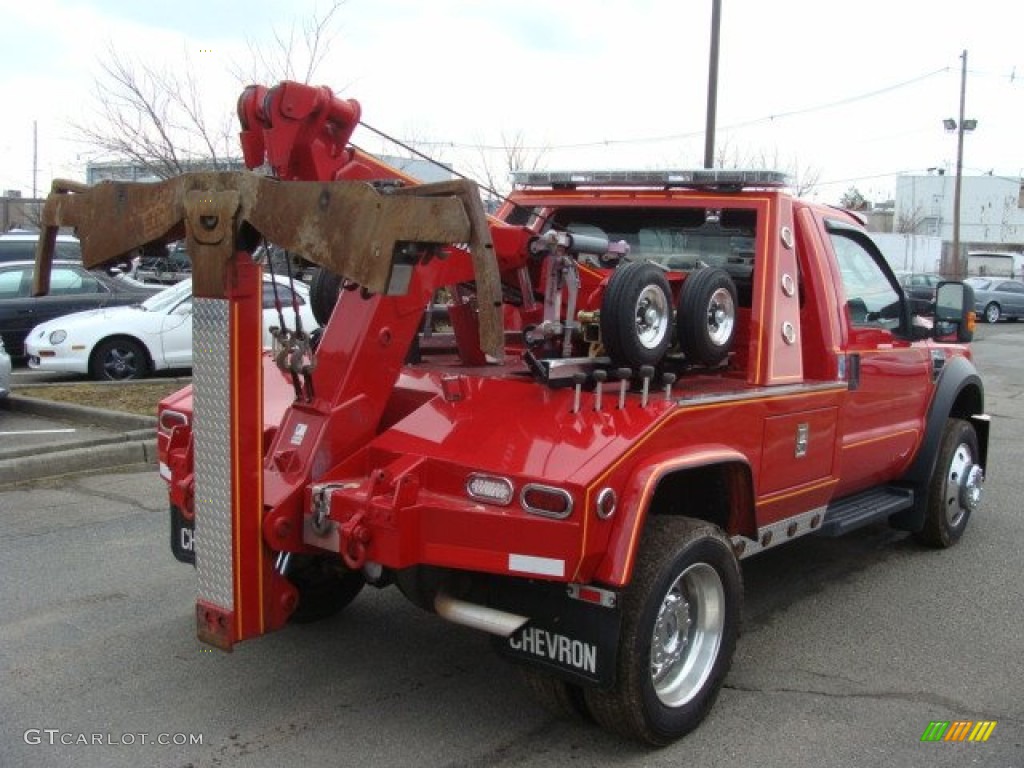 Red 2009 Ford F450 Super Duty XL Regular Cab Tow Truck Exterior Photo #62263998