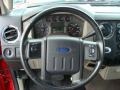 2009 Ford F450 Super Duty Medium Stone Interior Steering Wheel Photo