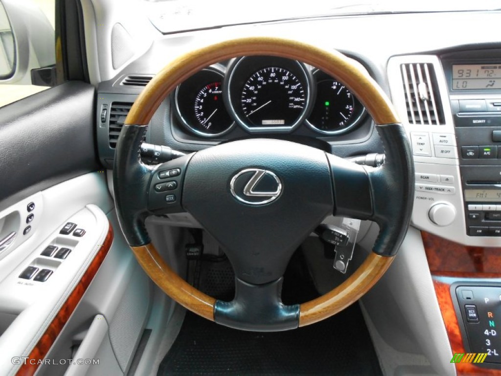 2005 Lexus RX 330 Light Gray Steering Wheel Photo #62264271