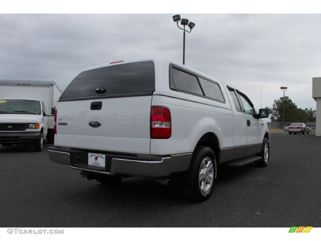 2004 F150 XLT SuperCab - Oxford White / Tan photo #5