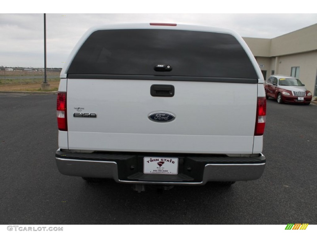 2004 F150 XLT SuperCab - Oxford White / Tan photo #6