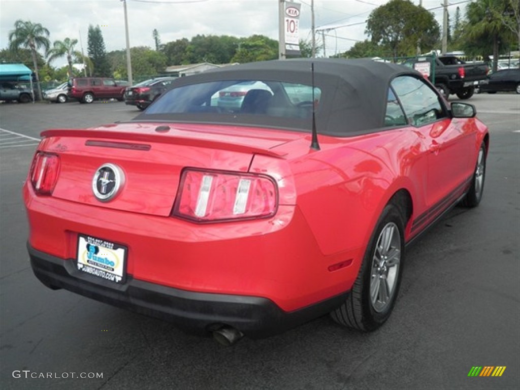 2010 Mustang V6 Premium Convertible - Torch Red / Charcoal Black photo #11
