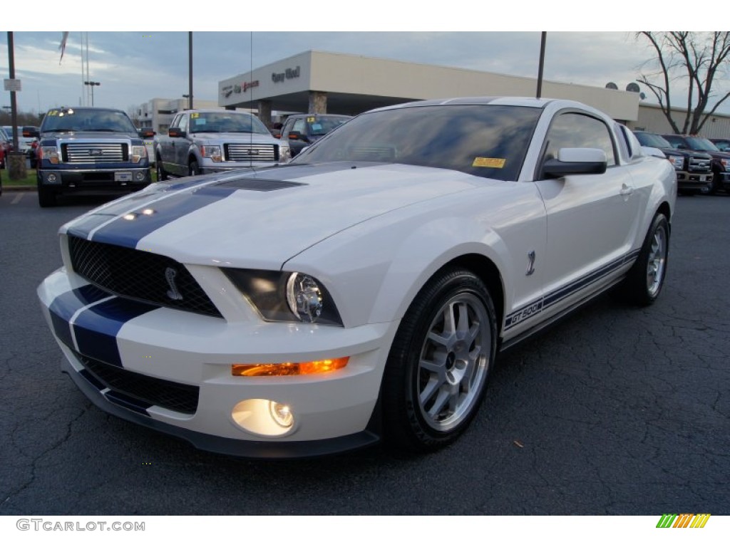 Performance White 2008 Ford Mustang Shelby GT500 Coupe Exterior Photo #62266417