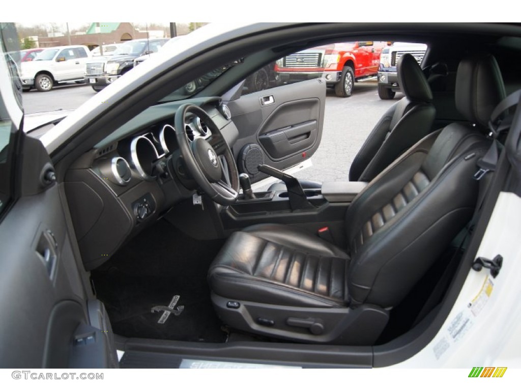 Black Interior 2008 Ford Mustang Shelby GT500 Coupe Photo #62266438