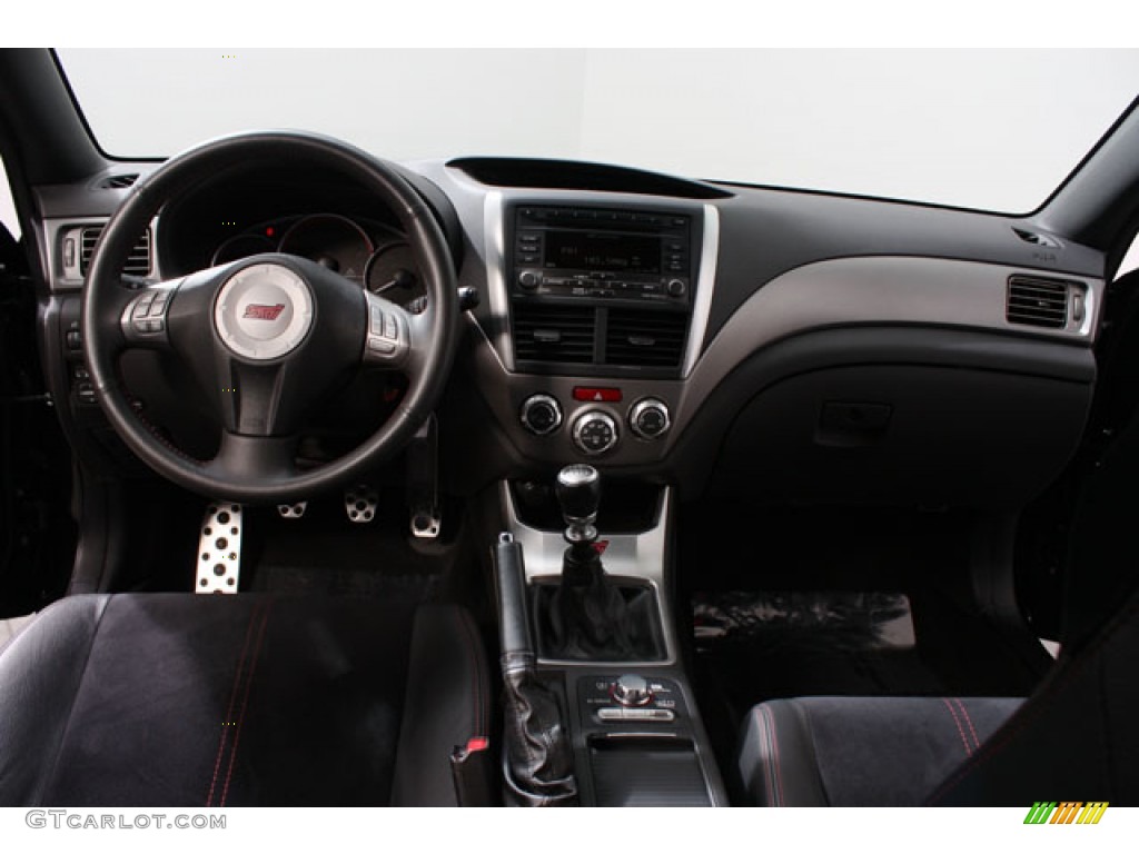 2010 Subaru Impreza WRX STi Black Alcantara/Carbon Black Leather Dashboard Photo #62267284