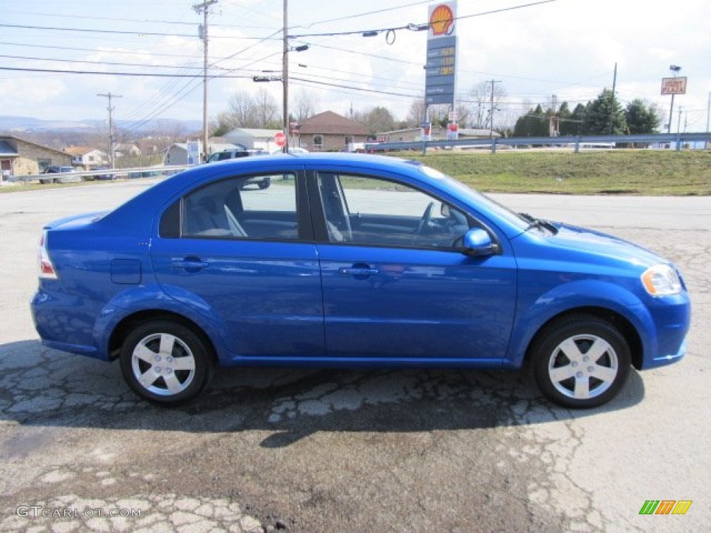 2011 Aveo LT Sedan - Bright Blue / Charcoal photo #7