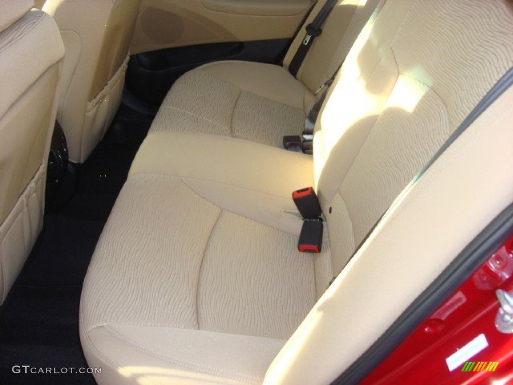 2011 Sonata Hybrid - Venetian Red / Camel photo #10