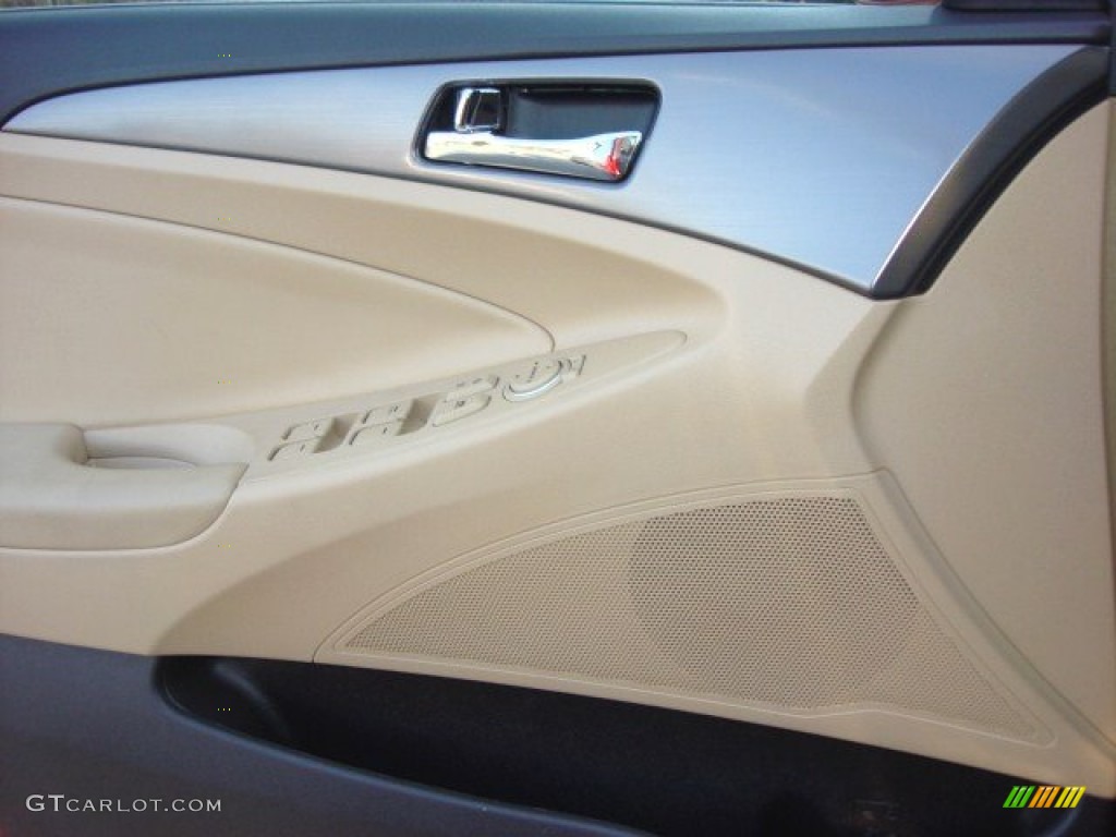 2011 Sonata Hybrid - Venetian Red / Camel photo #11