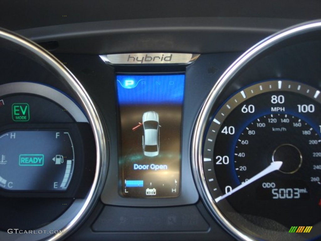 2011 Sonata Hybrid - Venetian Red / Camel photo #13