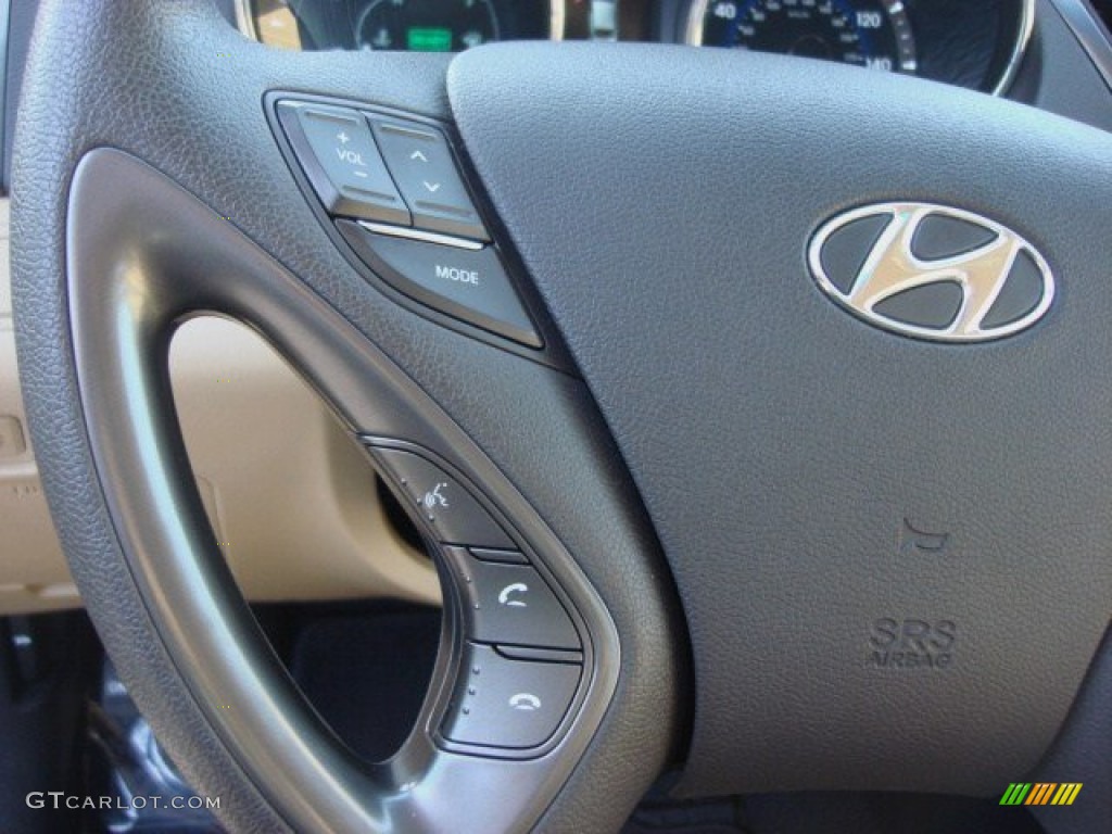 2011 Sonata Hybrid - Venetian Red / Camel photo #23