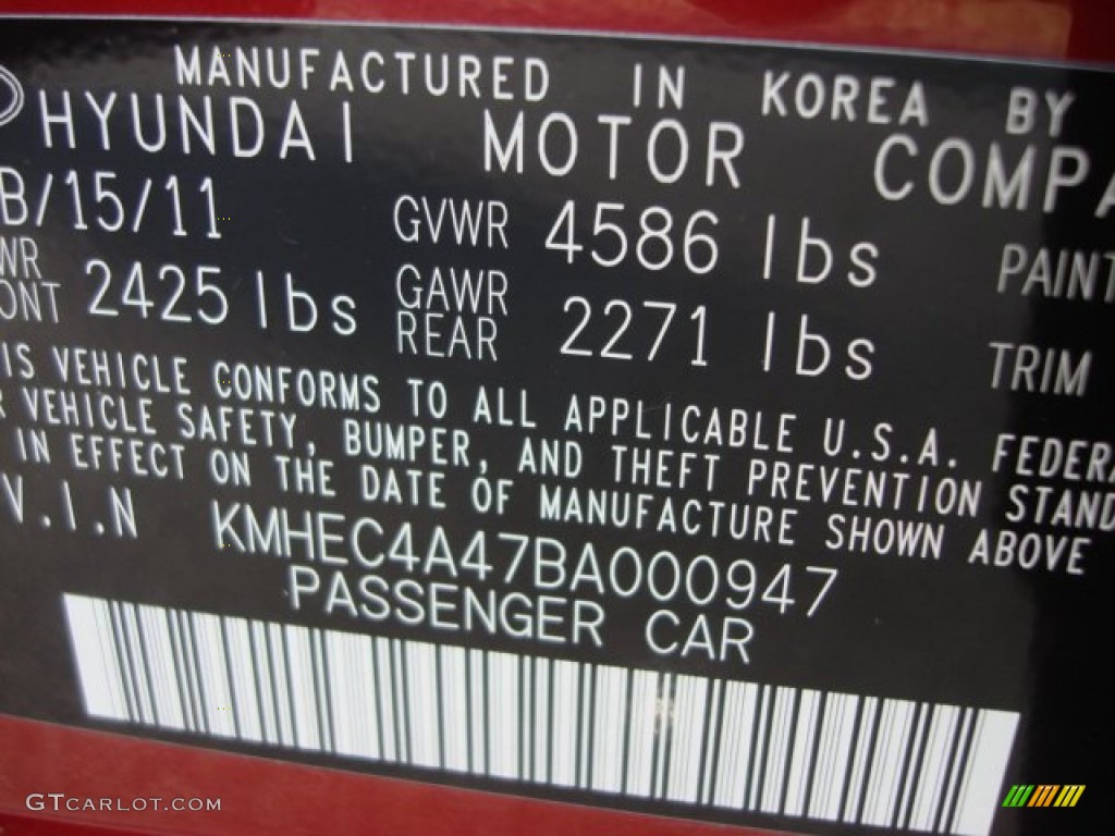2011 Sonata Hybrid - Venetian Red / Camel photo #32