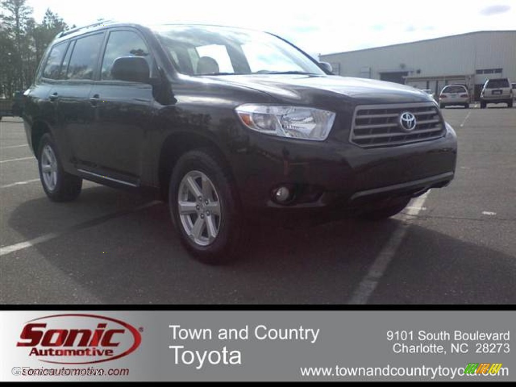 2010 Highlander SE - Black / Sand Beige photo #1