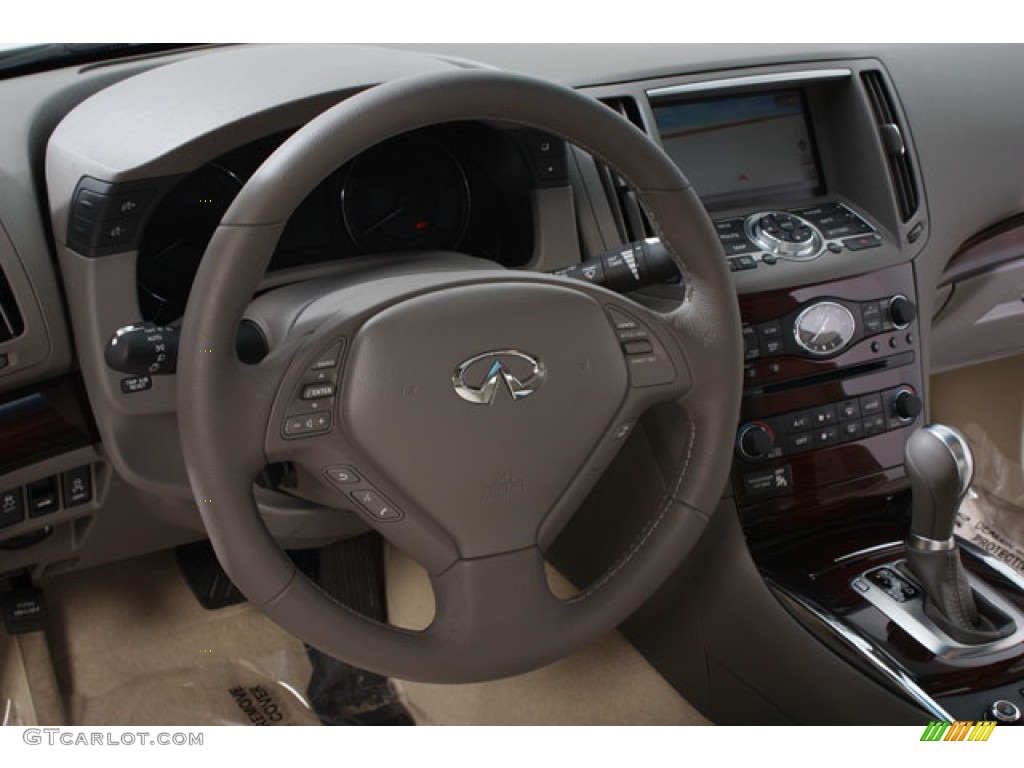 2012 Infiniti G 37 x AWD Coupe Wheat Steering Wheel Photo #62269471
