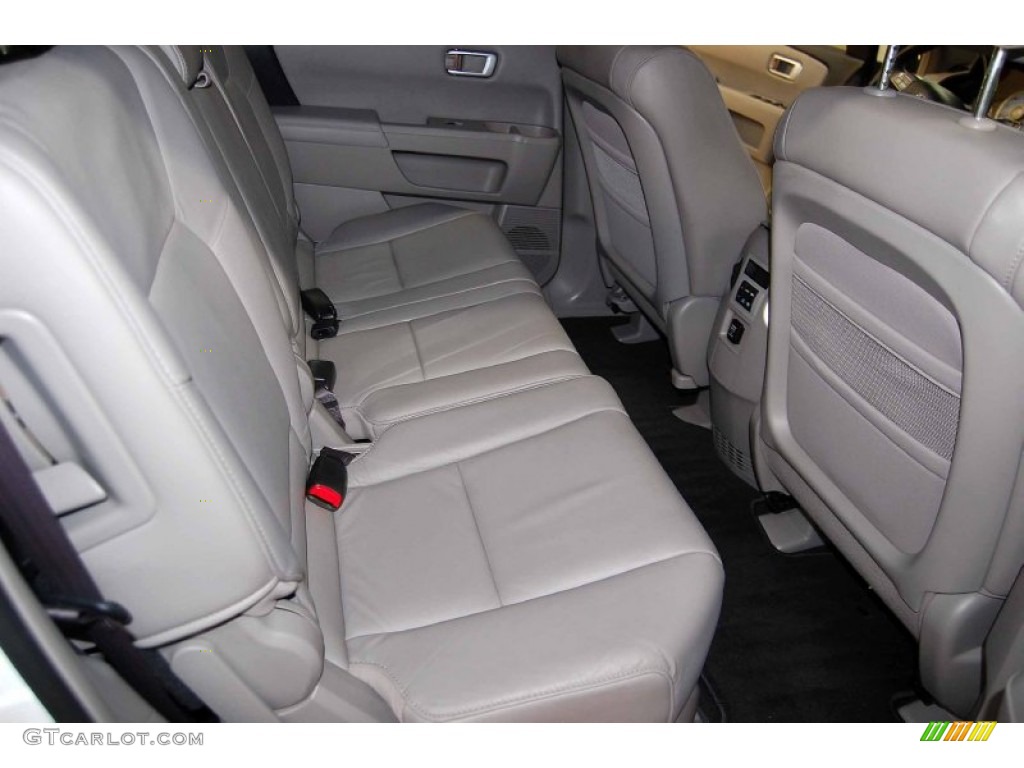 2009 Pilot EX-L - Taffeta White / Gray photo #18