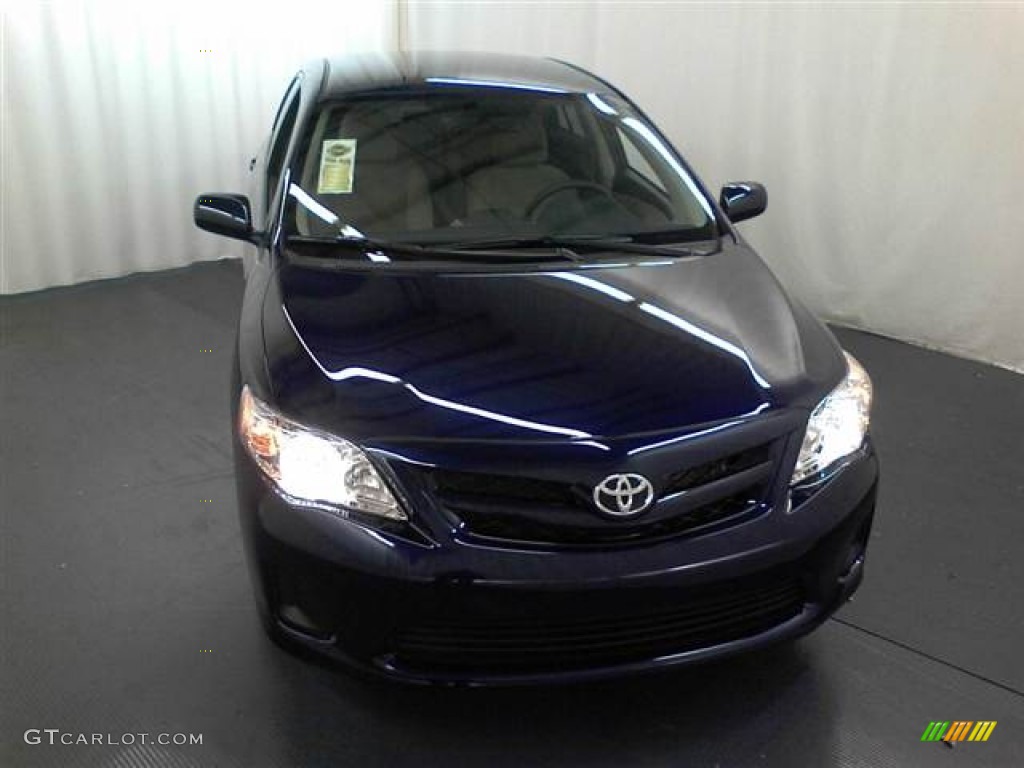 2012 Corolla LE - Nautical Blue Metallic / Bisque photo #2