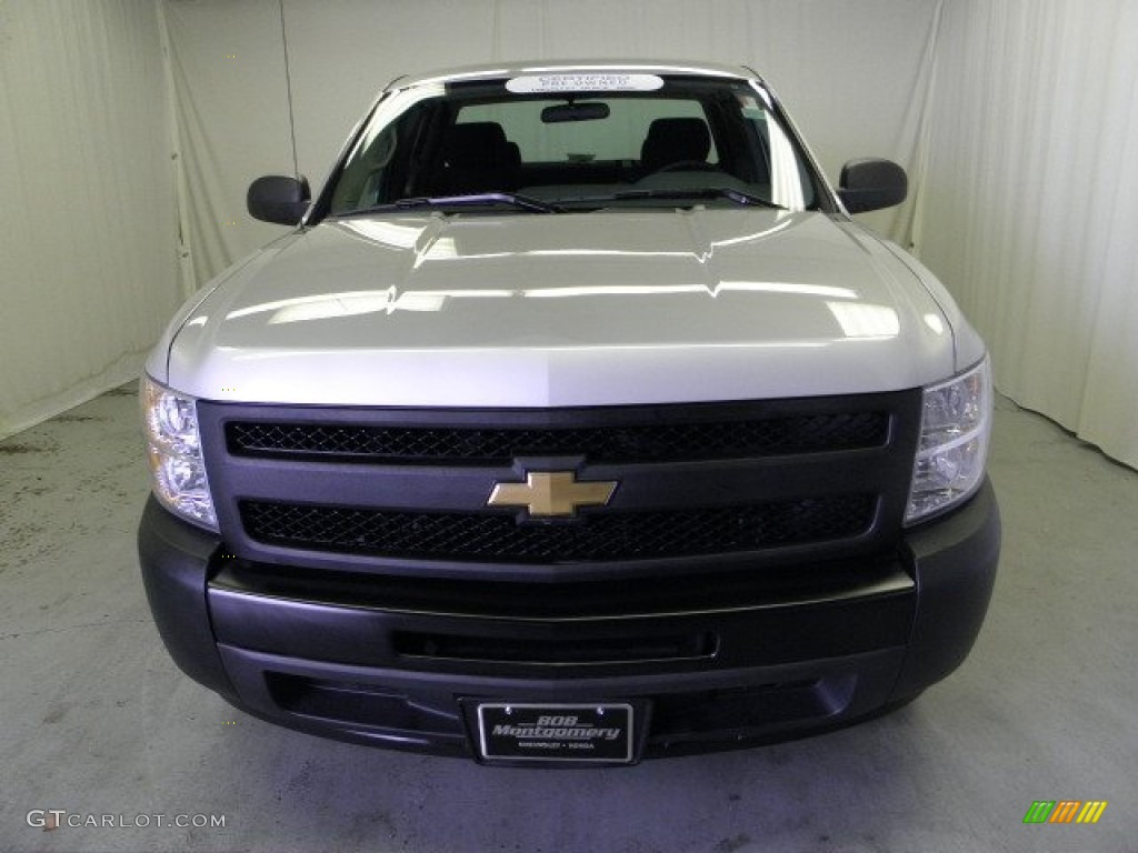 2011 Silverado 1500 Extended Cab - Sheer Silver Metallic / Dark Titanium photo #2