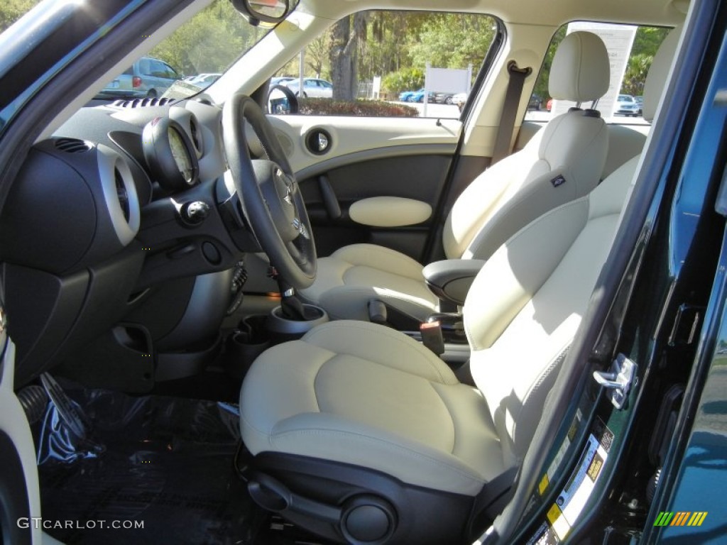 Gravity Polar Beige Leather Interior 2011 Mini Cooper S Countryman Photo #62272286