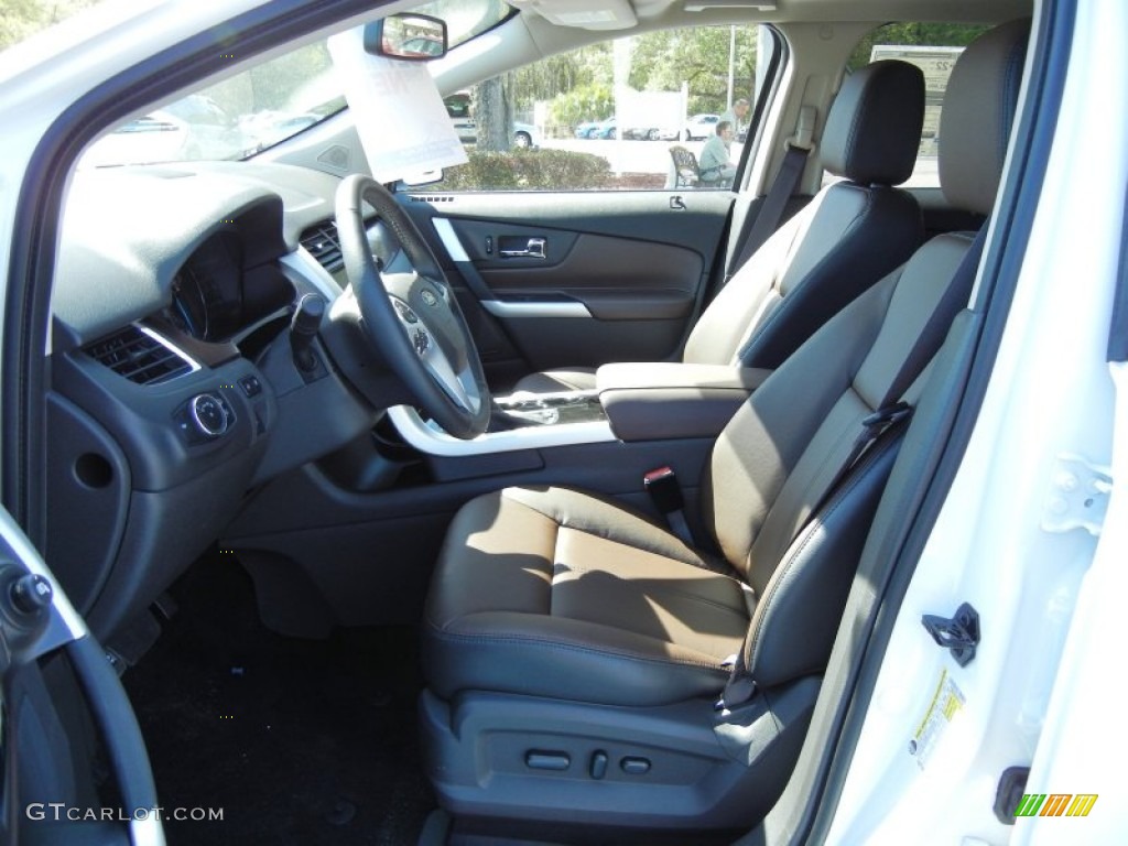 Sienna/Charcoal Black Interior 2013 Ford Edge Limited Photo #62273455