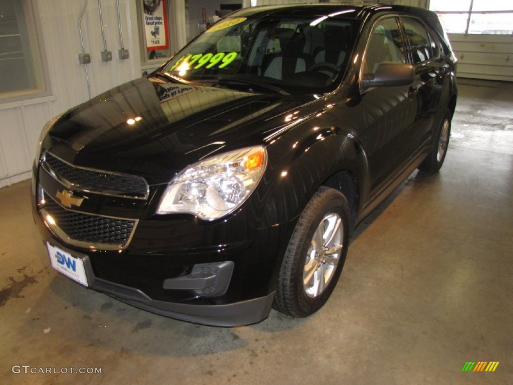 2010 Equinox LS - Black / Jet Black/Light Titanium photo #2