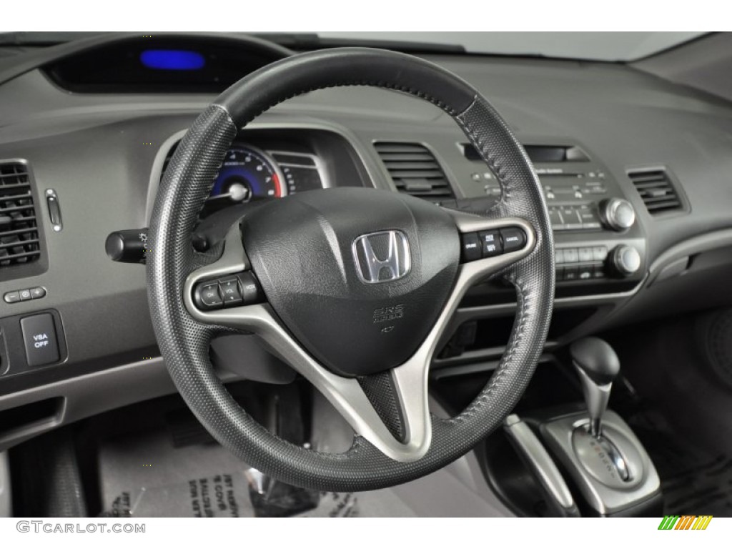 2009 Honda Civic EX-L Coupe Gray Steering Wheel Photo #62275920