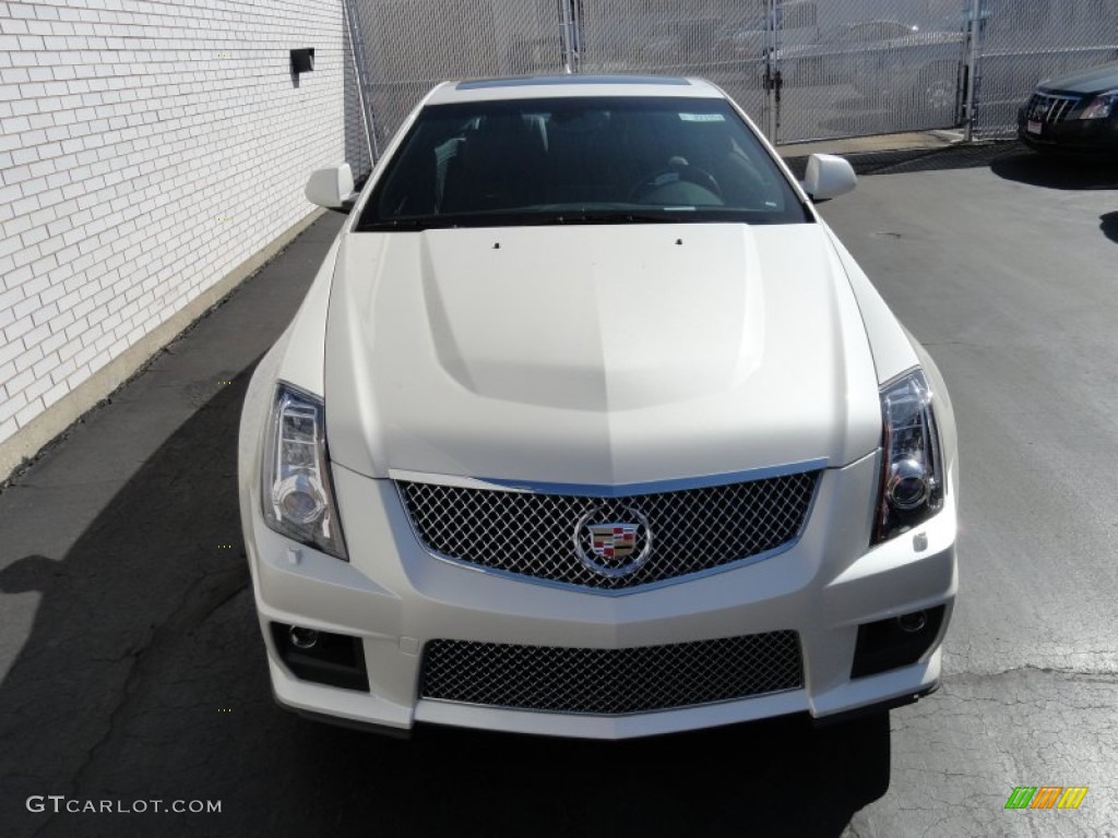 White Diamond Tricoat 2012 Cadillac CTS -V Coupe Exterior Photo #62277004