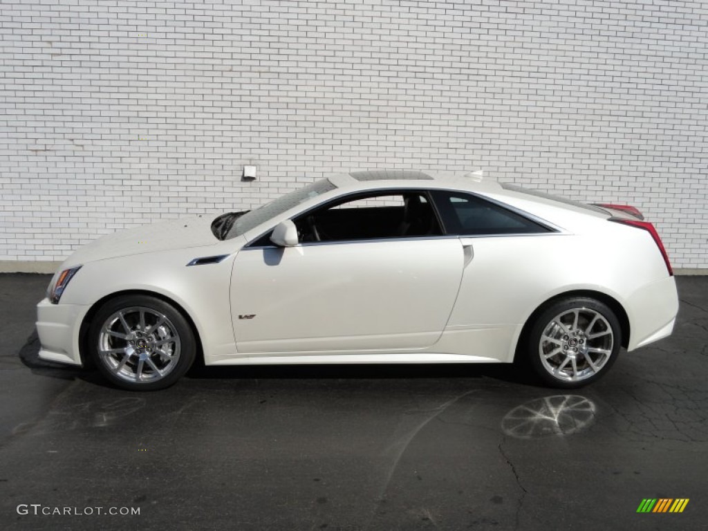 White Diamond Tricoat 2012 Cadillac CTS -V Coupe Exterior Photo #62277037