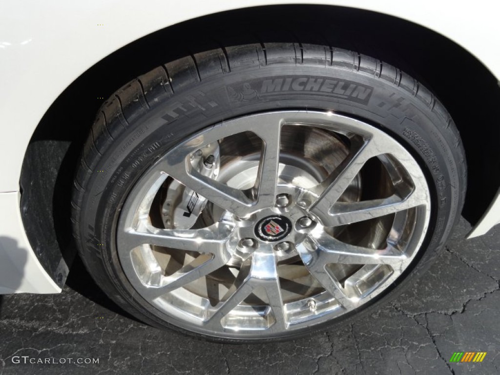 2012 CTS -V Coupe - White Diamond Tricoat / Ebony/Ebony photo #8