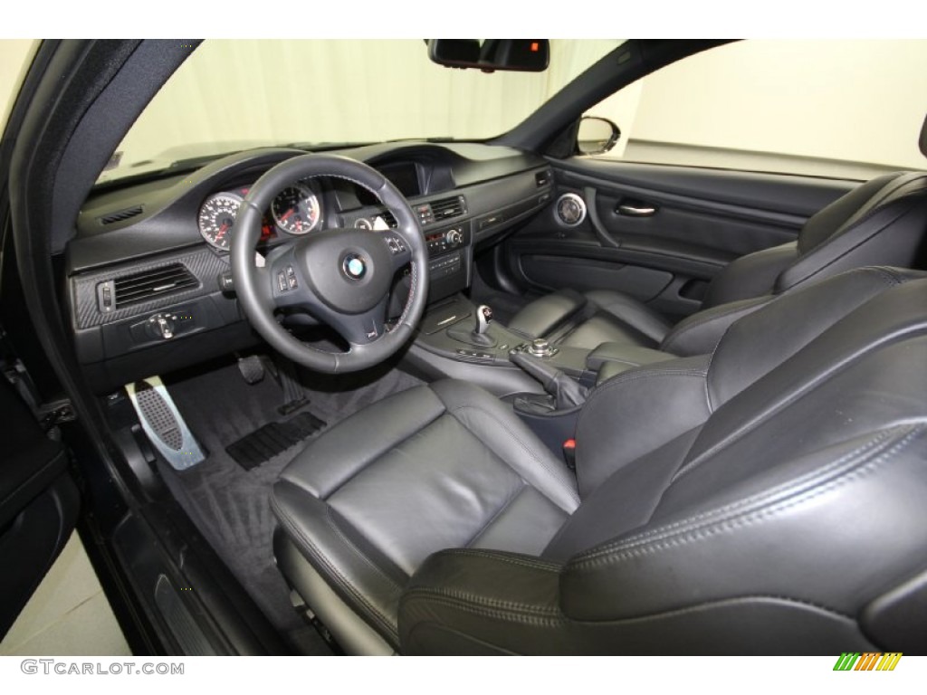 Black Novillo Leather Interior 2011 BMW M3 Coupe Photo #62278081