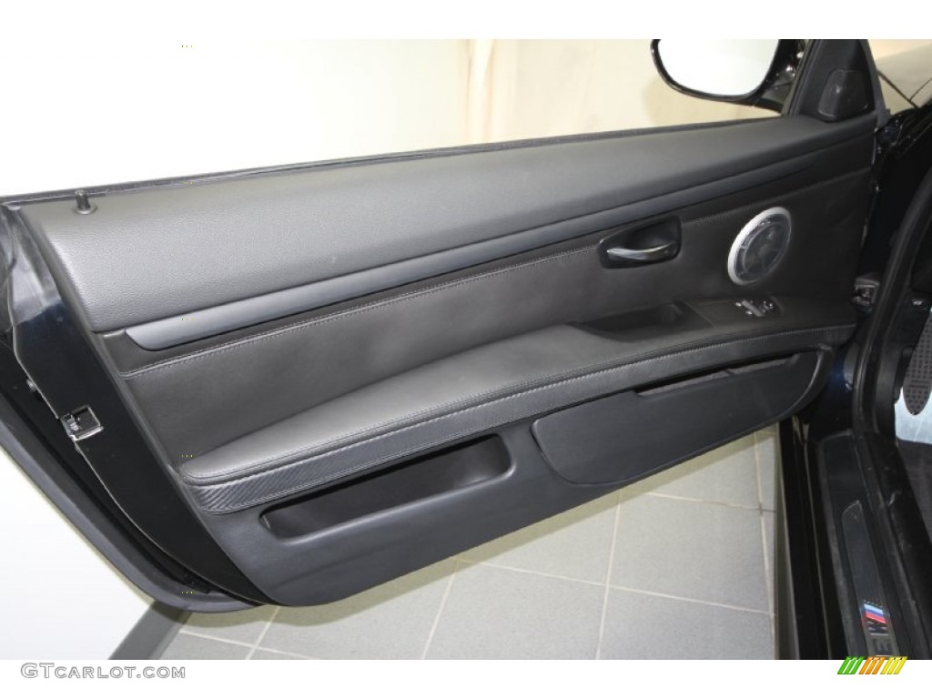 2011 BMW M3 Coupe Black Novillo Leather Door Panel Photo #62278097