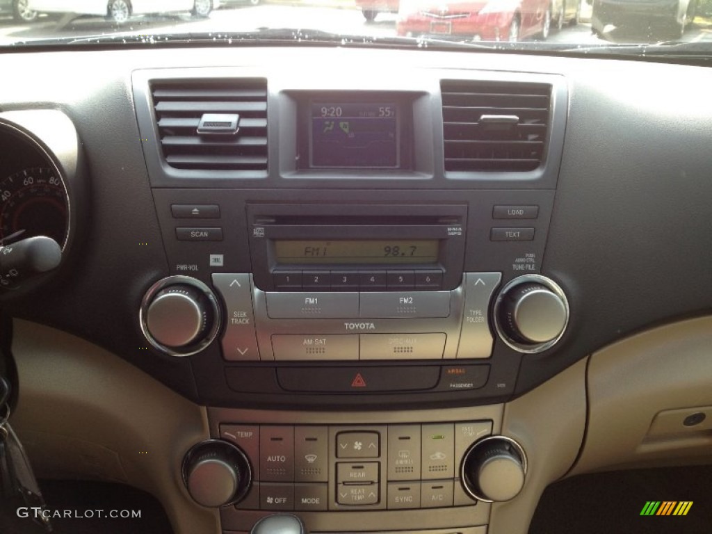 2009 Highlander Sport 4WD - Black / Sand Beige photo #27