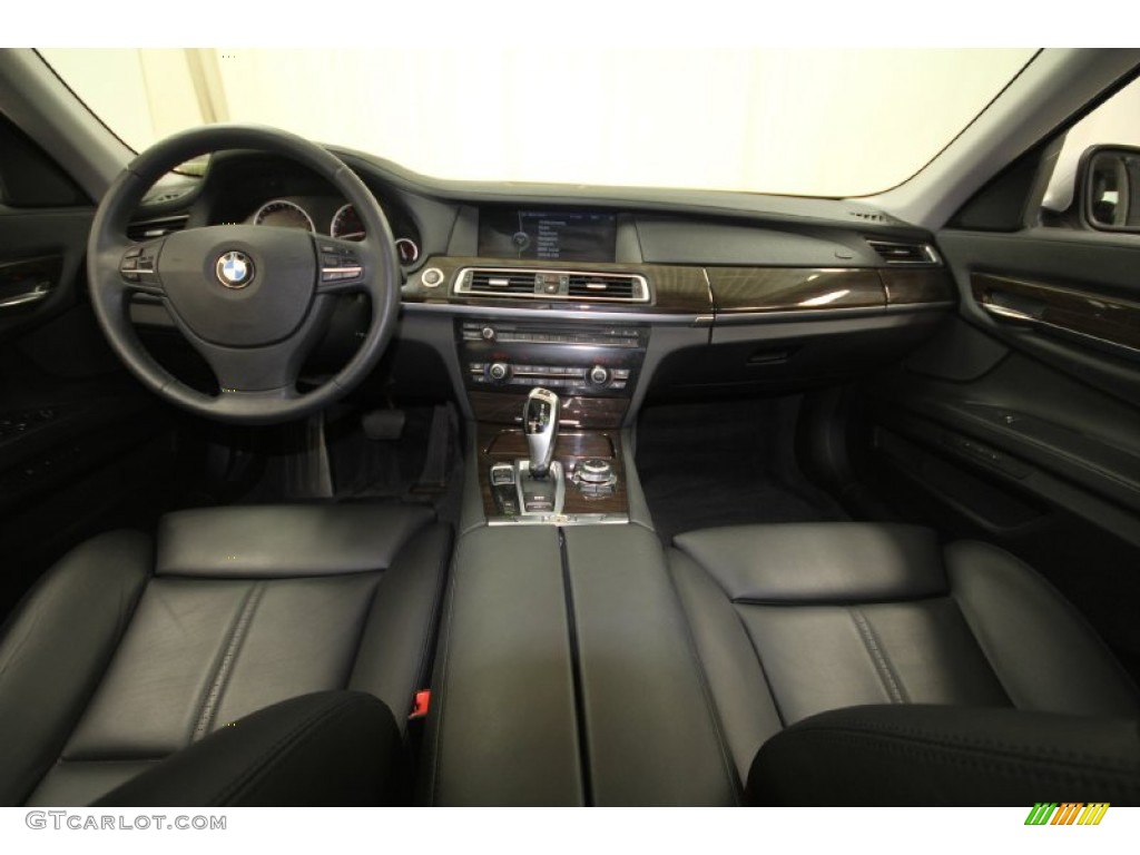 2009 BMW 7 Series 750Li Sedan Black Nappa Leather Dashboard Photo #62279422