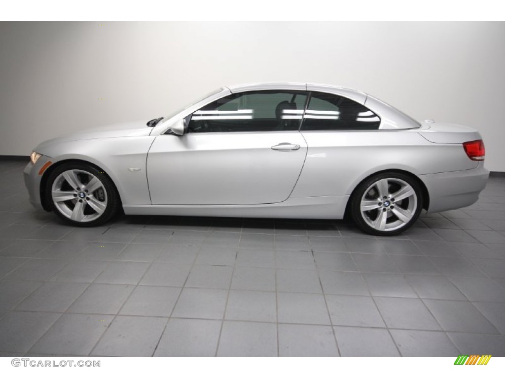 2007 3 Series 335i Convertible - Titanium Silver Metallic / Grey photo #2