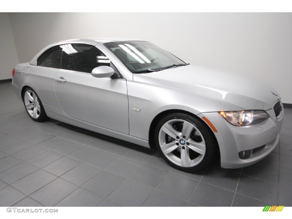2007 3 Series 335i Convertible - Titanium Silver Metallic / Grey photo #9
