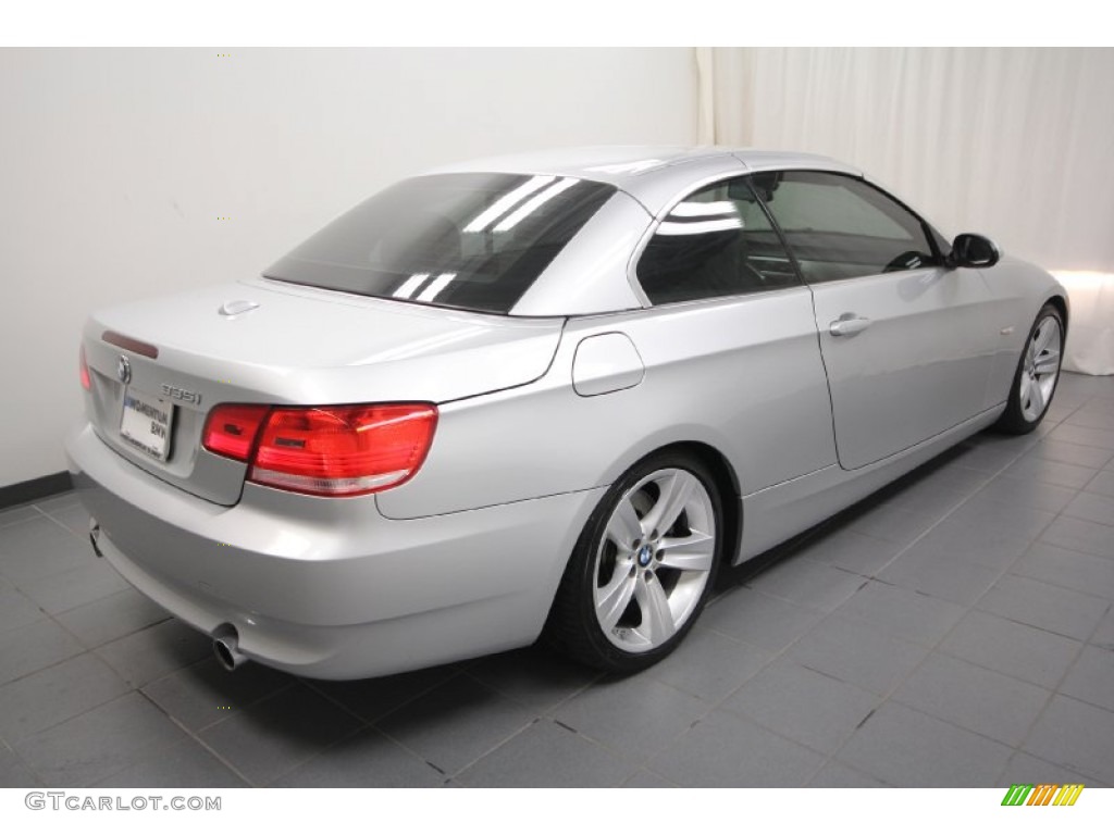 2007 3 Series 335i Convertible - Titanium Silver Metallic / Grey photo #13