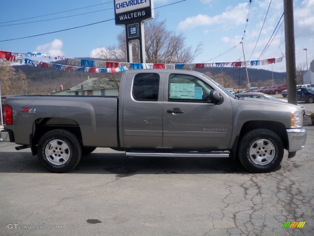 2012 Silverado 1500 LT Extended Cab 4x4 - Graystone Metallic / Ebony photo #4