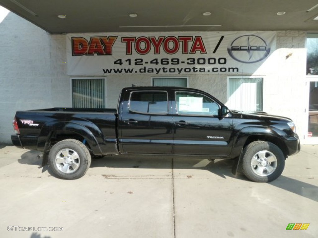 2012 Tacoma V6 TRD Sport Double Cab 4x4 - Black / Graphite photo #1