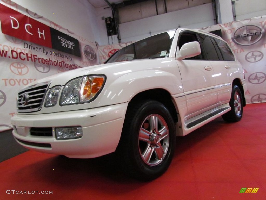 2007 LX 470 - Crystal White / Stone photo #1