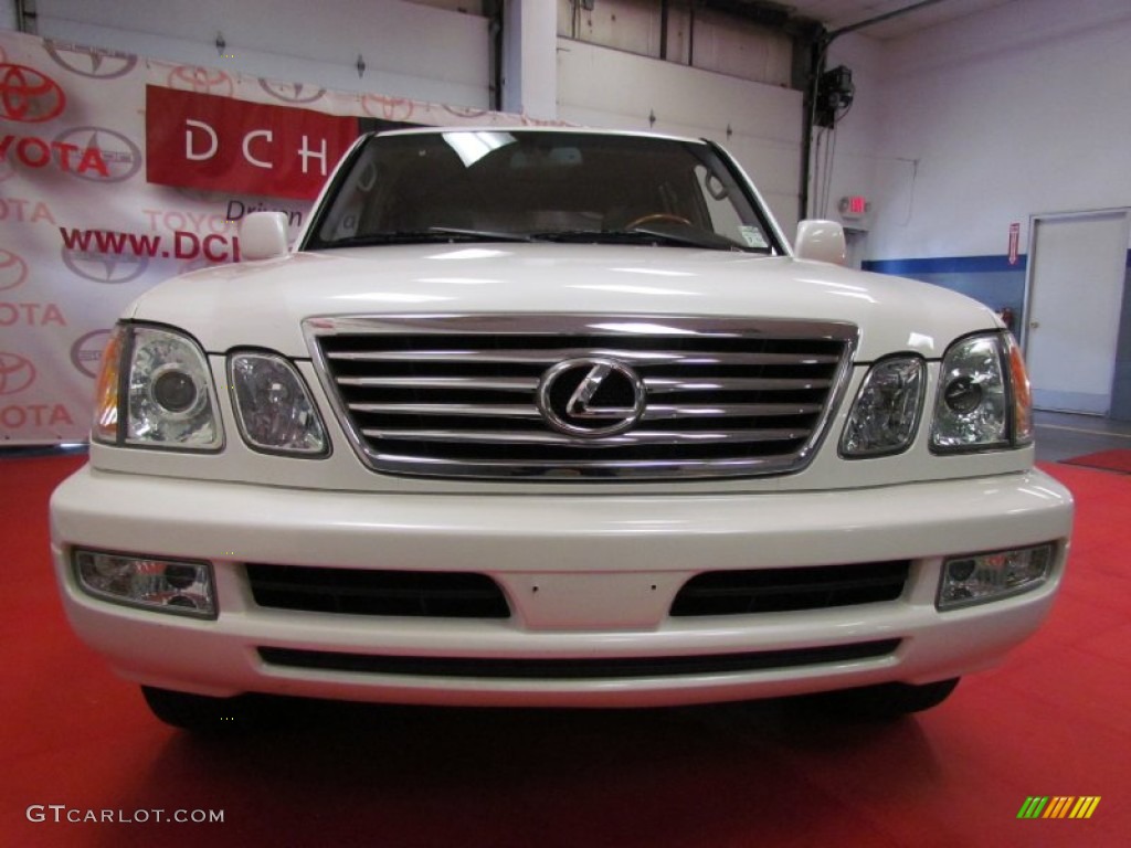 2007 LX 470 - Crystal White / Stone photo #2