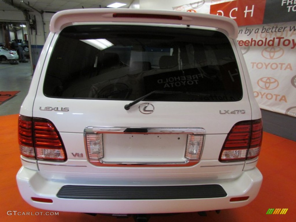 2007 LX 470 - Crystal White / Stone photo #7