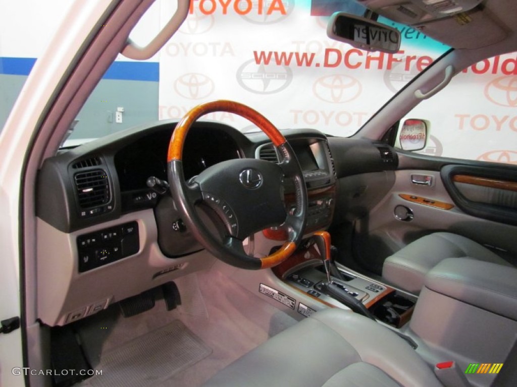 2007 LX 470 - Crystal White / Stone photo #15
