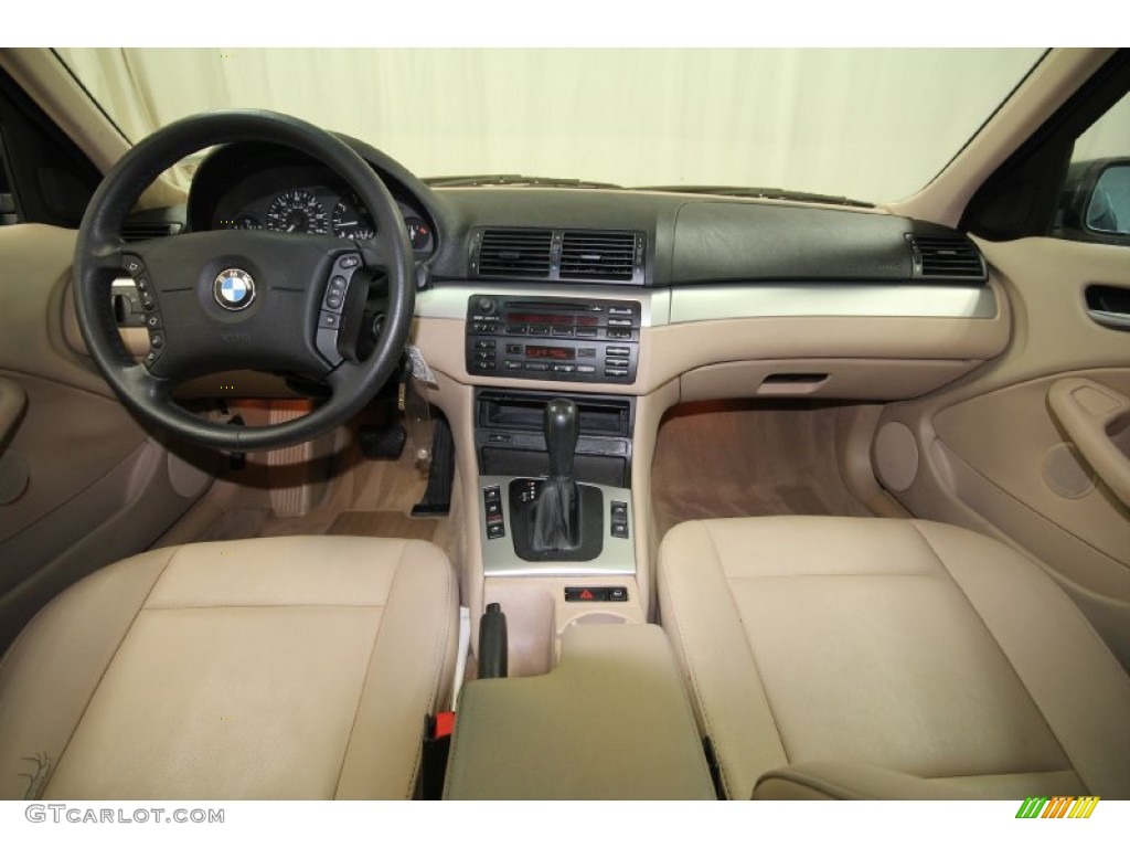 2003 BMW 3 Series 325i Sedan Sand Dashboard Photo #62283815