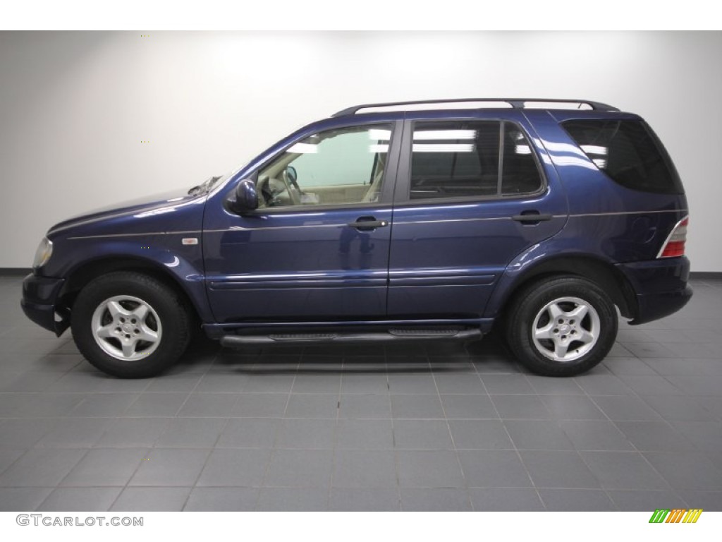 2001 ML 320 4Matic - Azure Blue Metallic / Java photo #2