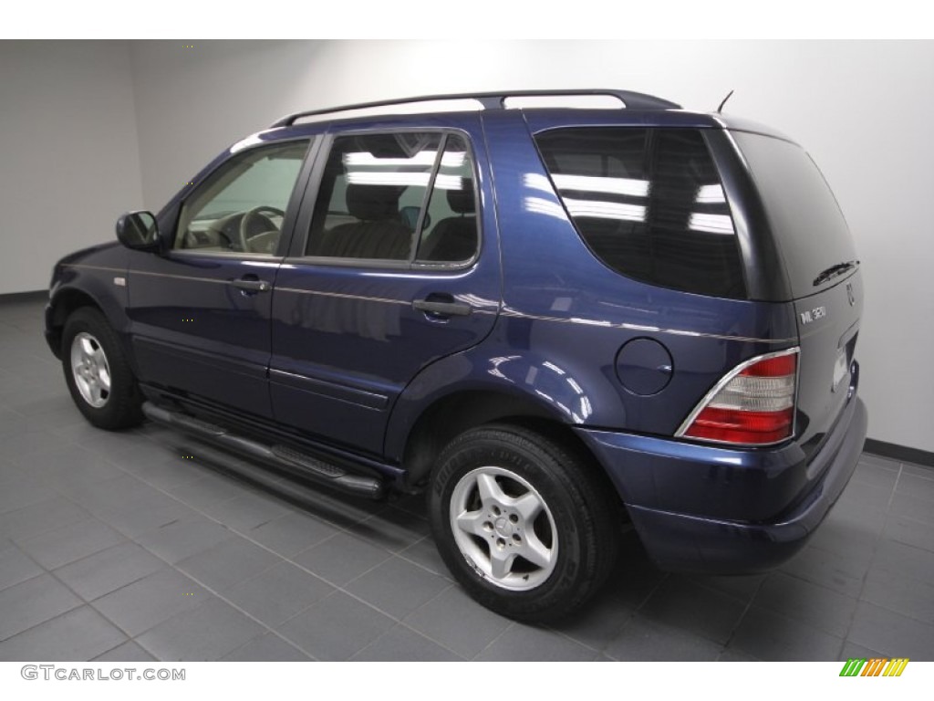 2001 ML 320 4Matic - Azure Blue Metallic / Java photo #5