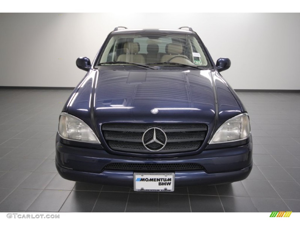 2001 ML 320 4Matic - Azure Blue Metallic / Java photo #6