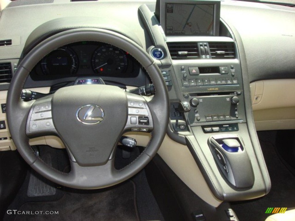 2010 Lexus HS 250h Hybrid Premium Parchment Dashboard Photo #62284943