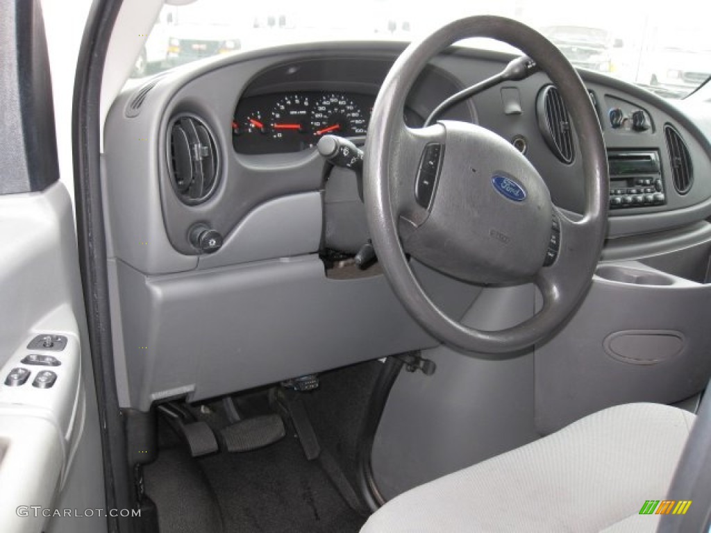 2008 Ford E Series Van E350 Super Duty Cargo Medium Flint Dashboard Photo #62286800