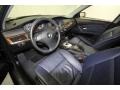 2009 BMW 5 Series Dark Blue Interior Prime Interior Photo