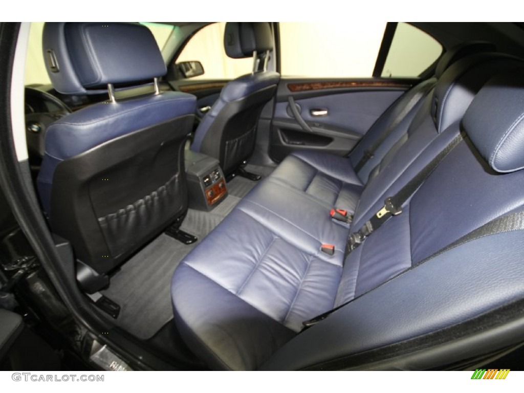 Dark Blue Interior 2009 BMW 5 Series 535i Sedan Photo #62288147