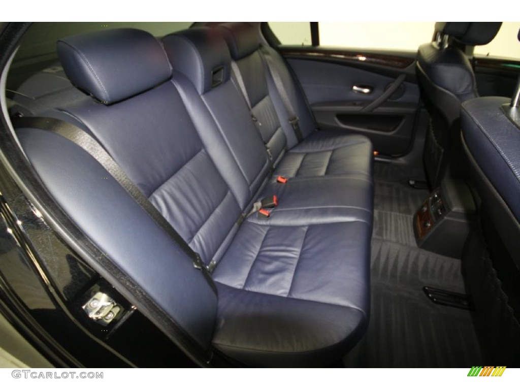 Dark Blue Interior 2009 BMW 5 Series 535i Sedan Photo #62288210